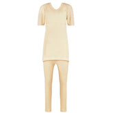 Skin Color Thermal Inner Wear For Ladies Body Warmer Thermal Suit For Winter